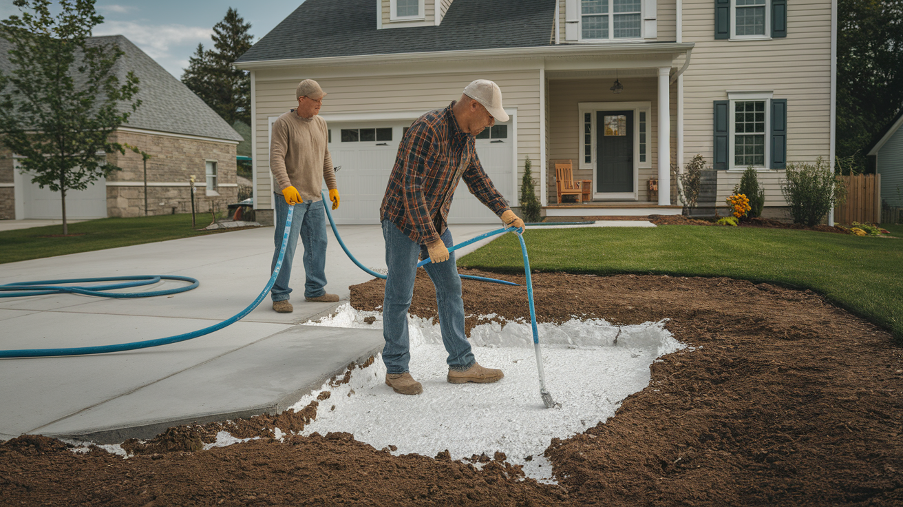 Concrete leveling in Frisco