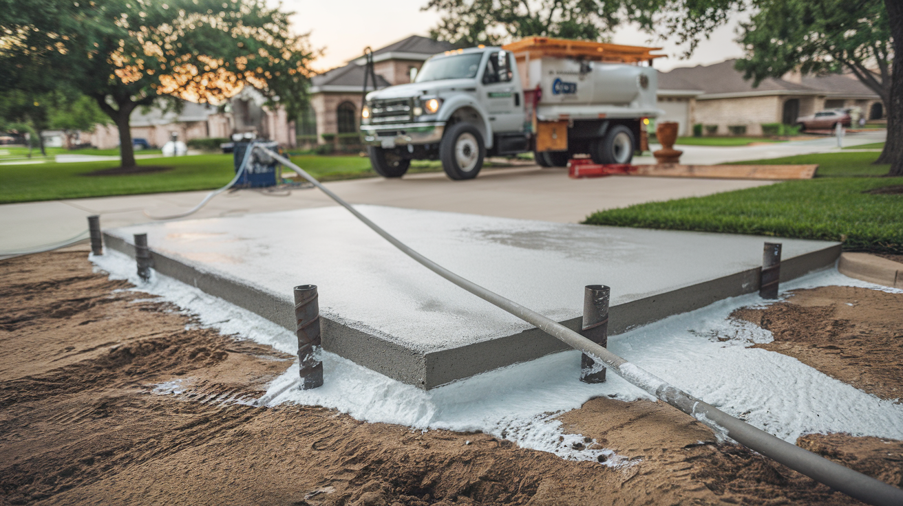 Concrete leveling in Frisco Texas